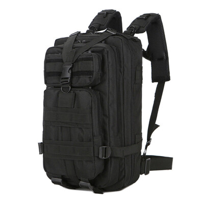 

30L Cpaacity Outdoor Shoulder Military Tactical Backpack Camping Hiking Trekking Black Bag