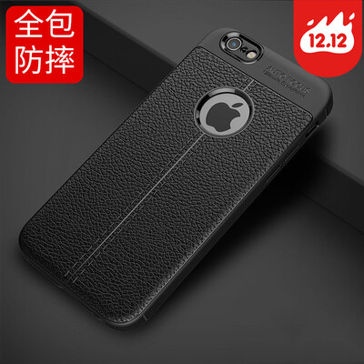 

сопротивление Анд Dover (STRYFER) Apple 6 / 6с Плюс мобильный телефон оболочки защитный рукав iPhone6 ​​/ 6с Plus тисненая телефон оболочки TPU все включено мягкая оболочка падение - черный