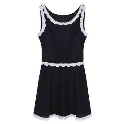 

Lovaru ™МЕД MODA Симпатичные девушки лоскутное мини-платье черно-белые женщины vestidos сладкий прекрасный стиль
