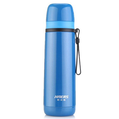 

Jingdong Supermarket] Hals HAERS 500ml love to enjoy stainless steel vacuum insulation Cup double cover warheads hand cups LB-500F-7 qualities