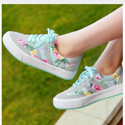 

Women casual shoes printed casual shoes women canvas shoes 2018 new arrival fashion women sneakers