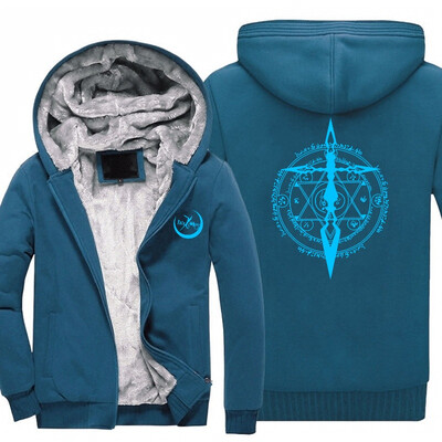 

2018 New Fate grand order Luminous Hoodie Anime FGO Alter Coat Jacket Winter Men Thick Zipper Avenger Sweatshirt