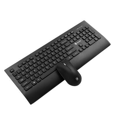 

Sades V1010 Wireless Keyboard & Mouse Set Apple Laptop Desktop PC Silent Slim Office Mouse & Mouse Set Black