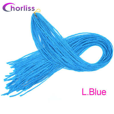 

Chorliss Crochet Box Braids Colored Synthetic Hair Extensions 28Bug Gray Blonde Purple 613 Synthetic Hair Extensions