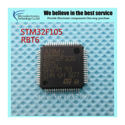 

5PCS free shipping STM32F105RBT6 STM32F105 RBT6 QFP64 ARM Microcontrollers - MCU 32BIT Cortex 64/25 CONNECTIVITY LINE M3