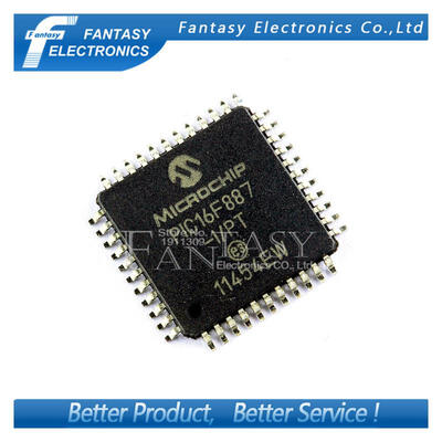 

10PCS PIC16F887-IPT QFP PIC16F887-I QFP44 PIC16F887 SMD new&original IC free shipping