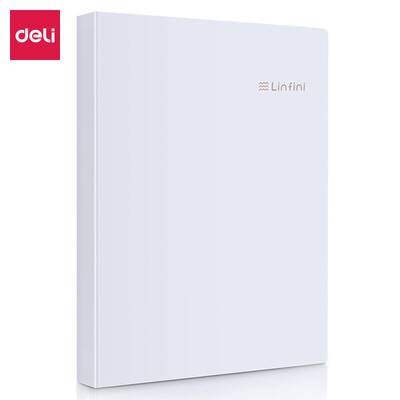 

Deli deli music series 40 pages A4 pocket information booklet folder folder student paper storage bag style gray single only 72413