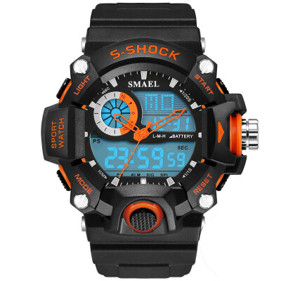 

SMAEL Часы Мужская военная армия Мужские часы Reloj Electronic Led Sport Wristwatch Цифровые мужские часы Спортивные часы Мужчины