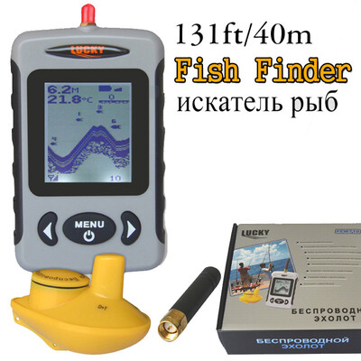 

Lucky FFW718 Depth Sonar Fish Finder Wireless Sounder for Fishing Sonar Alarm Fishfinder 100M Depth River Transducer Sensor