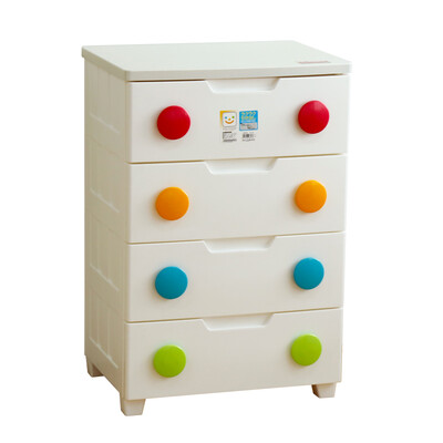 

Alice IRIS closed childrens color buckle 4 drawer storage cabinet finishing cabinet locker wardrobe MG554 white yellow