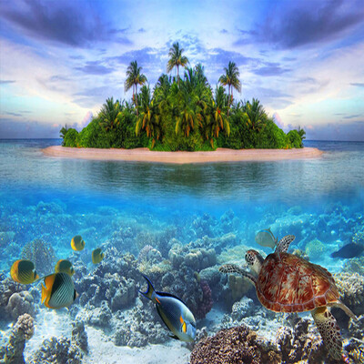 

Пользовательские 3D-фото обои Mural Seaside Scenery Non-woven Living Room TV Background Decor Современная картина на стенах Papel De Parede