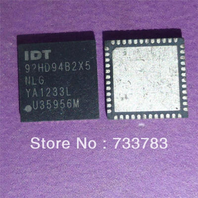 

5pcslot IDT92HD94B2X5NLG IDT 92HD94B2X5 92HD94 CODEC STEREO SPEAKER AMPLIFIERCAPLESS HPLDO