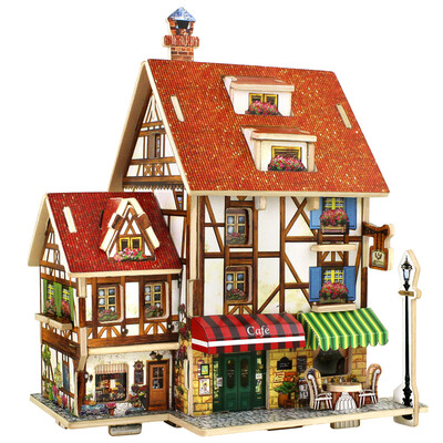 

If the state of children building blocks toys three-dimensional wooden jigsaw puzzle model hand-stitched into the building block British musical instrument store cabin F132