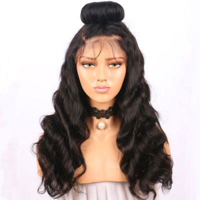 

360 Lace Frontal Wigs for Black Women Pre Plucked 150 Density Brazilian Straight Human Hair Wigs with Baby Hair