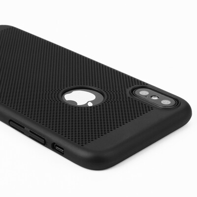 

For iPhone X Case Breathing Hard PC Anti-Drop Breathable Cooling Paste Heat Dissipation Scratch Resistant Slim Shockproof Rugged