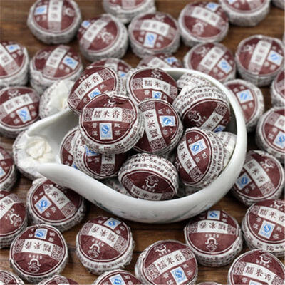 

C-PE130 Yunnan puerh tea100g Glutinous rice flavor Mini Tuocha Puer Black tea Ripe Pu er tea Green food