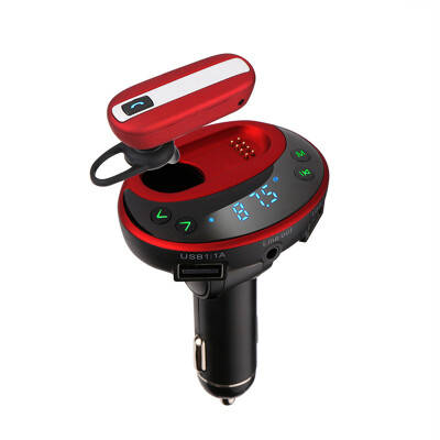 

Bluetooth MP3 Player FM Transmitter Modulator Car Charger with Dual USB 3.1A Earphone Hands-free Call AUX TF LED Display