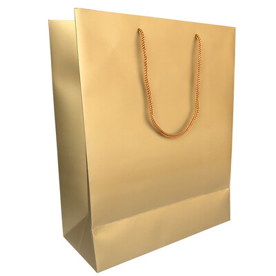 

Jing Hui Si Chuang JH0455 Kraft Paper Gift Bag Gift Bag Paper Tote Bag Oversized 10 Pack Gold