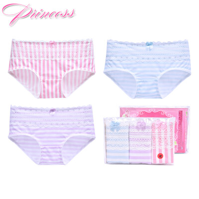 

Ai Lier Aurora girl underwear female students in the middle of the waist lace fabric girls underwear ladies sexy briefs 3 loaded K8039 M