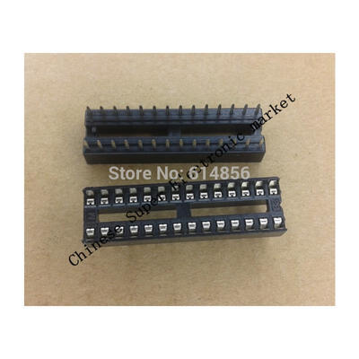 

10PCS 28 Pin DIP SIP IC Sockets Adaptor Solder Type Narrow