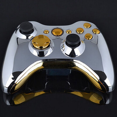 

Хром серебро модом полная раковина золото Кнопки для беспроводного геймпада Xbox 360