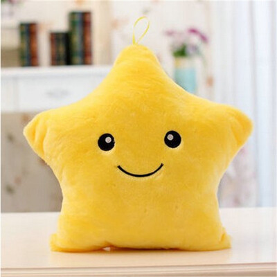 

Luminous pillow Soft Stuffed Colorful Flashing Star Plush Toys Sleep Luminous Led Light Cushion Pillow Plush Star Doll