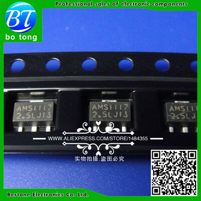

Free Shipping 10PCS AMS1117-2.5V AMS1117 LM1117 1117 2.5V Voltage Regulator SOT-89