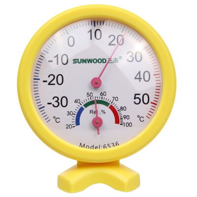 

Miki (SUNWOOD) 6536 desktop thermometer / temperature hygrometer with a bracket color random