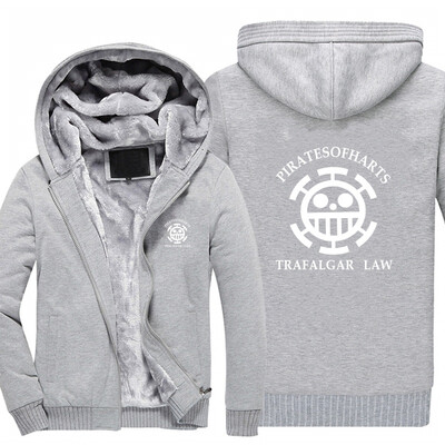 

2018 New autumn winter anime hoodies one PERATSO piece Death surgeon man hooded sweatshirts usa size