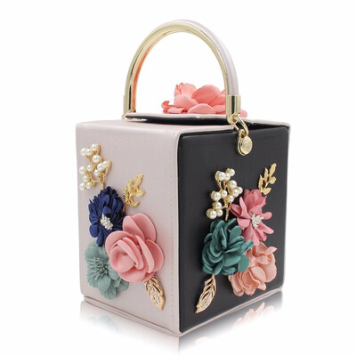 

Milisente Flower Women Handbag Wedding Clutch Ladies Evening Bag Blue Handbags Day Clutches