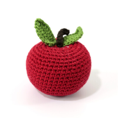 

UNPET Handmade Cotton Chew Toy Red Apple