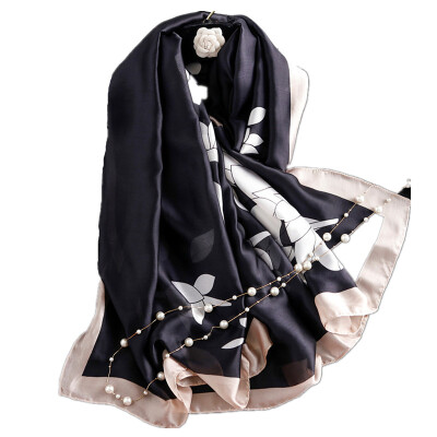 

Шарфы Wrap Shawl Silk-Satin Scarf Women Ladies Soft Long Printing (180 см * 90 см)