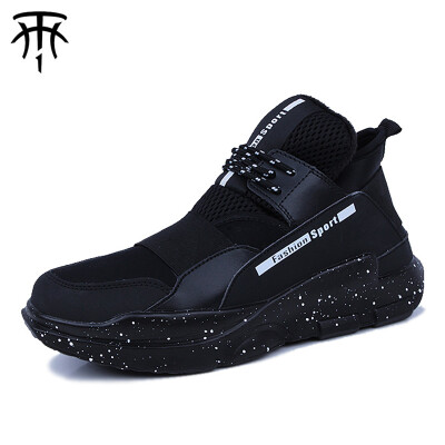 

I NEVER QUIT men's cashmere high-top casual lace-up sports shoes