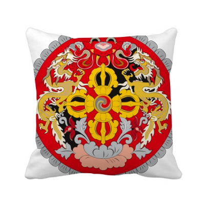 

Bhutan National Emblem Country Square Throw Pillow Insert Cushion Cover Home Sofa Decor Gift