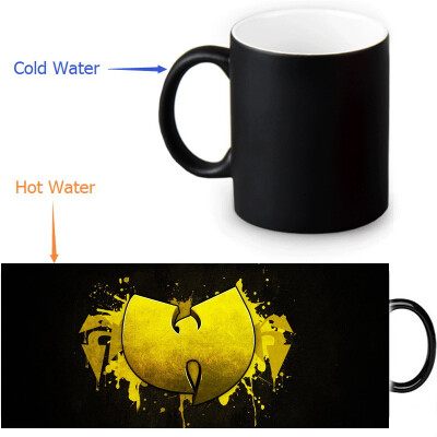 

Wu Tang Clan 350ml12oz Heat Reveal Mug Color Change Coffee Cup Sensitive Morphing Mugs Magic Mug Milk Tea Cups