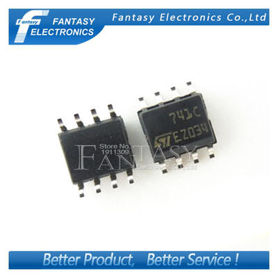 

10PCS UA741CDT SOP8 UA741 SOP 741C SMD new and original IC free shipping