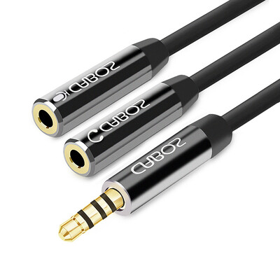 

Foggike Parker 012 Laptop Headphone Splitter One Subdivision Head Phone Headset Microphone Combo Converter Headphone Adapter 1 Min 2 05m Black