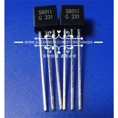 

Free shipping 1000pcs/lot S9011G S9011 0.03A/30V NPN transistor TO-92