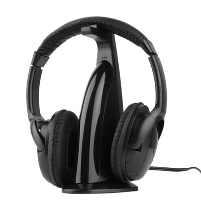 

Wireless 5 in 1 Headphone Earphone HiFi FM Monitor MP3 PC TV Audio Cellphones