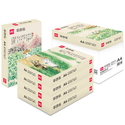 

Deli 27271A4 Ping Yile copy paper 70g 500 sheets bag 5 bags box