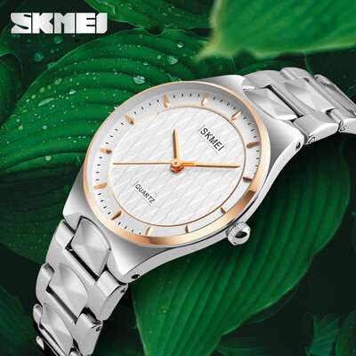 

2018 New SKMEI Womens Dress Watch Fashion Watch Quartz Water Resistant Water Proof Stainless Steel Band Charm Luxury Cool Casua
