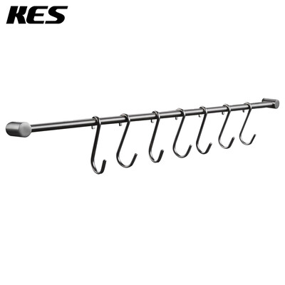 

кес sus304 нержавеющей стали 22 "кухонных инструментов и приборов стойку с 7 крючки настенного, чистить закончить, kur200s22-2