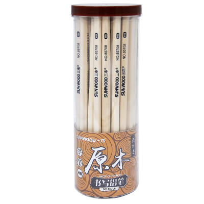 

Wood SUNWOOD wood hexagonal rods HB pencil 50 drums 85708 office student stationery