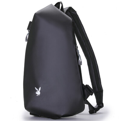 

Playboy playboy men&39s chest bag casual men&39s bag sports small backpack pocket Korean version of the shoulder bag chest Messenger bag tide PBP0371-8B black
