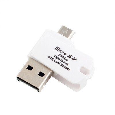 

2-in-1 Micro SD TF Card Reader with OTG USB 2.0 + Micro USB for PC and Phone