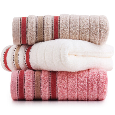 

Sanli cotton color stripe towel 32×72cm soft absorbent wash towel mixed color 3