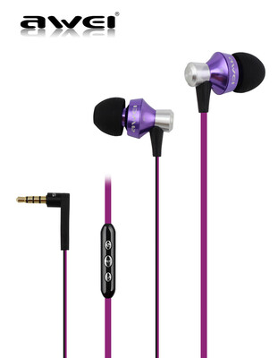 

s950vi 3.5mm металла стерео шум изоляции hi - fi в уши наушники музыку гарнитуры наушники с микрофоном тяжелых басс