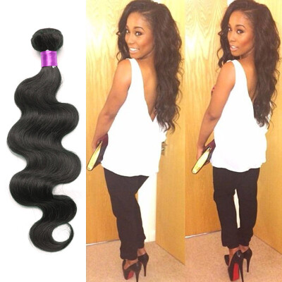 

Unprocessed Brazilian Body Wave Virigin Human Hair Weaves 4 Bundles Natural Black Weaves Brazilian Body Wave Virgin Hair Extension