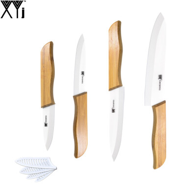 

Non-Slip Handle Kitchen Knives 3, 4, 5, 6 Inch Paring Utility Slicing Chef Sharp Ceramic Knife 4 Pcs Set XYJ Brand Cooking Tools