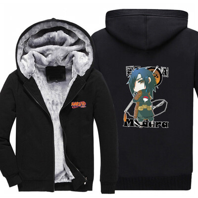 

Autumn Winter sweatshirt man fashion MADARD One piece Anime LUffy hooded full sleeve thick hoodies USA size